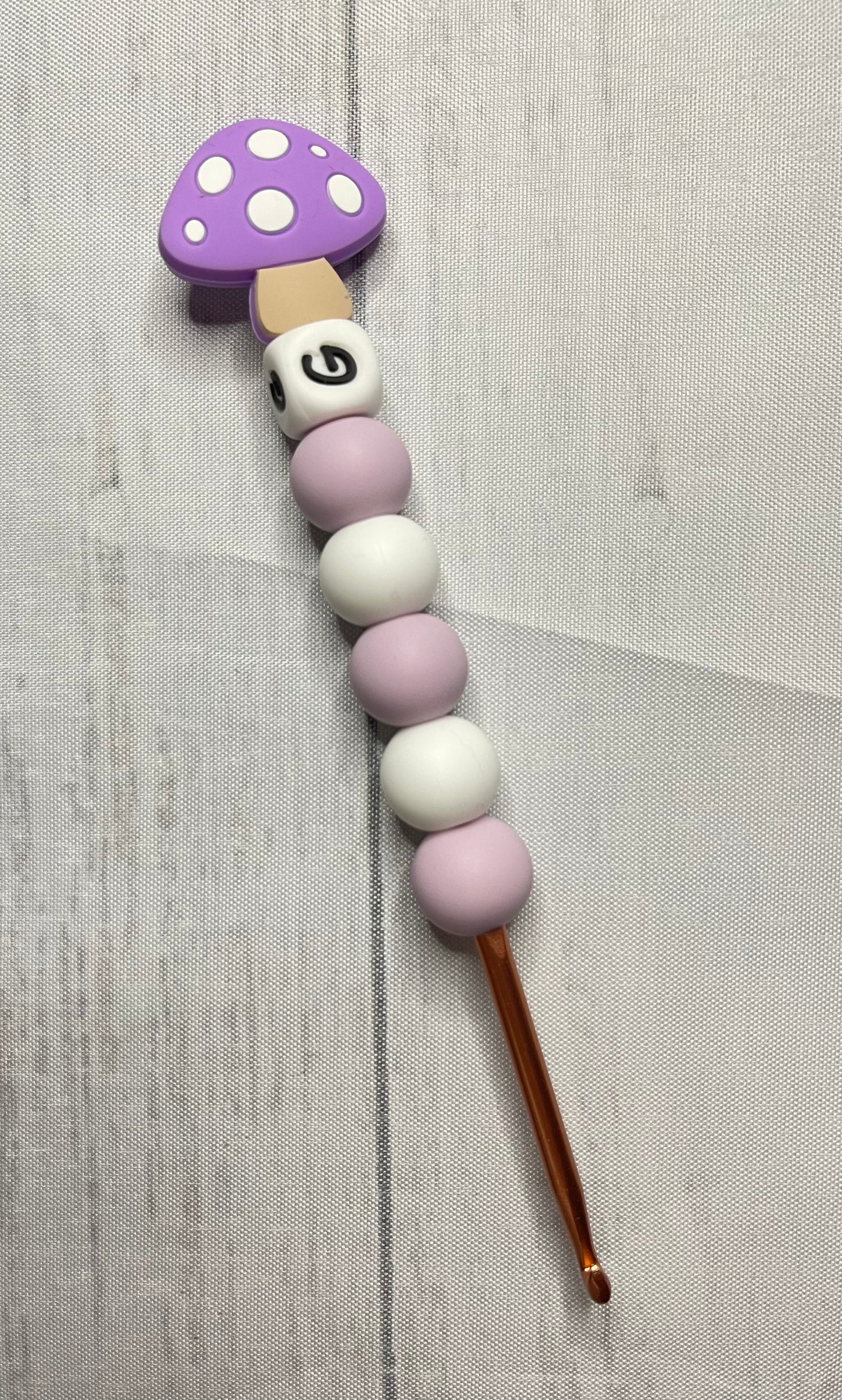 Purple Mushroom Ergonomic Crochet Hook