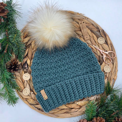 Desert Fern Beanie Crochet Pattern by Sheepish Stitches
