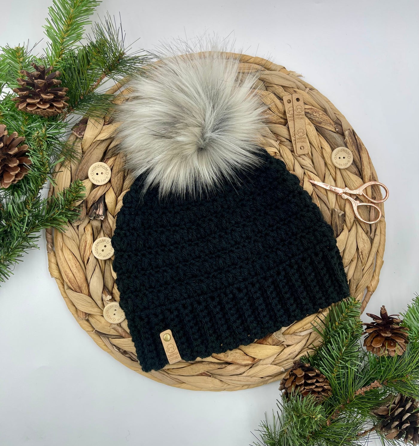 Desert Fern Beanie Crochet Pattern by Sheepish Stitches