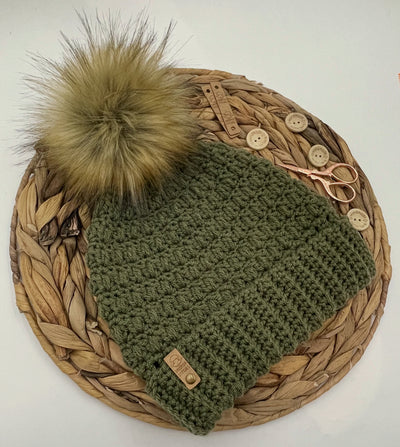 Desert Fern Beanie Crochet Pattern by Sheepish Stitches