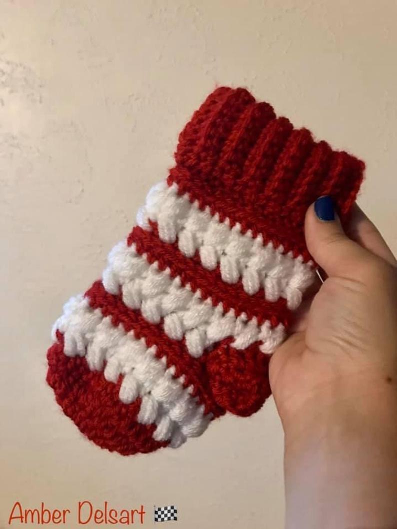 Mini Winter Braid Stocking Crochet Pattern by Sheepish Stitches | Holiday Decor | Christmas Gifts | Stocking Stuffers