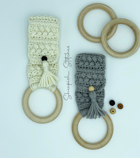 Boho towel ring: Crochet pattern