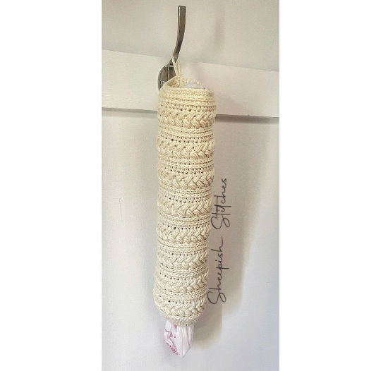 Braided Bag Holder Crochet Pattern by Sheepish Stitches Crochet