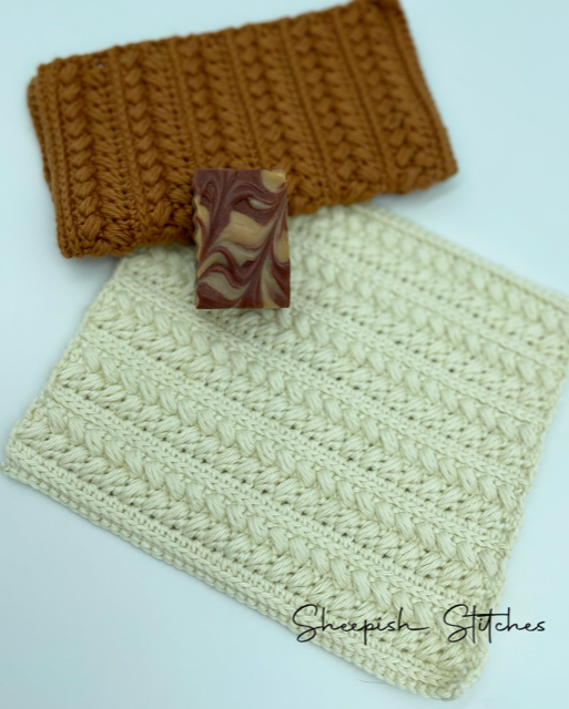Braided Dish Cloth crochet pattern by Sheepish Stitches