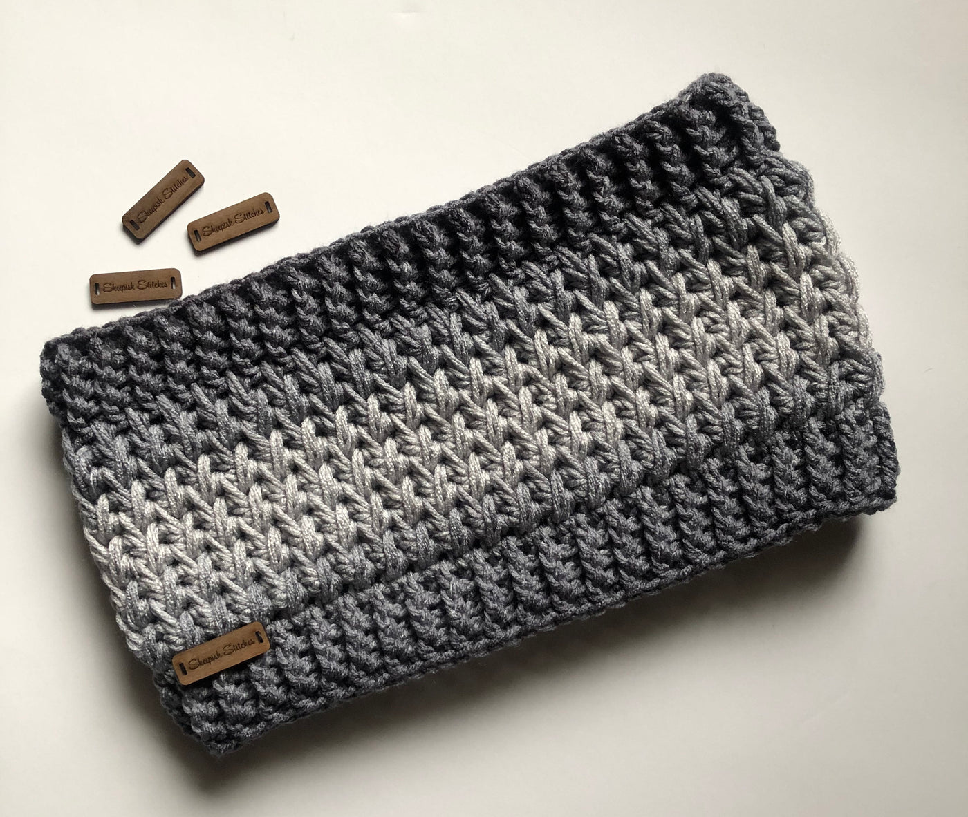 Kingsley Cowl Crochet Pattern by Sheepish Stitches
