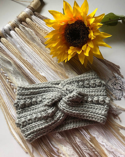 Winterberry Headband Crochet Pattern by Sheepish Stitches