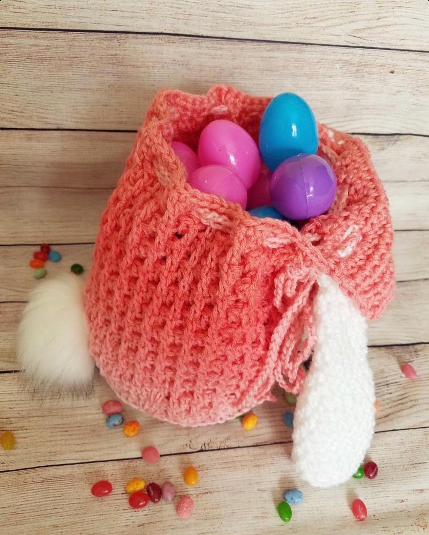 Bunny Back-Sack Crochet Pattern by Sheepish Stitches
