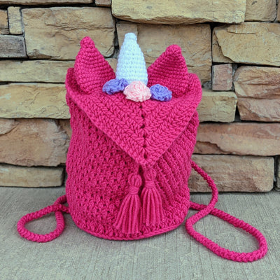 Magical Unicorn Backpack Crochet Pattern by Sheepish Stitches