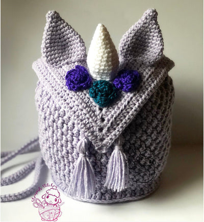 Magical Unicorn Backpack Crochet Pattern by Sheepish Stitches