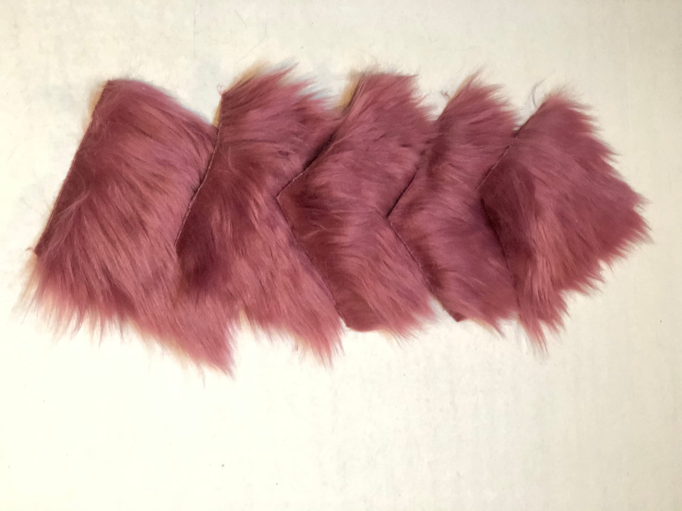 Boysenberry Wine - Faux Fur Fabric Cuts for Do It Yourself Pom Poms