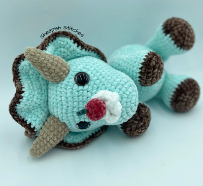 Mint Chocolate Chip Ice Cream Triceratops Dino