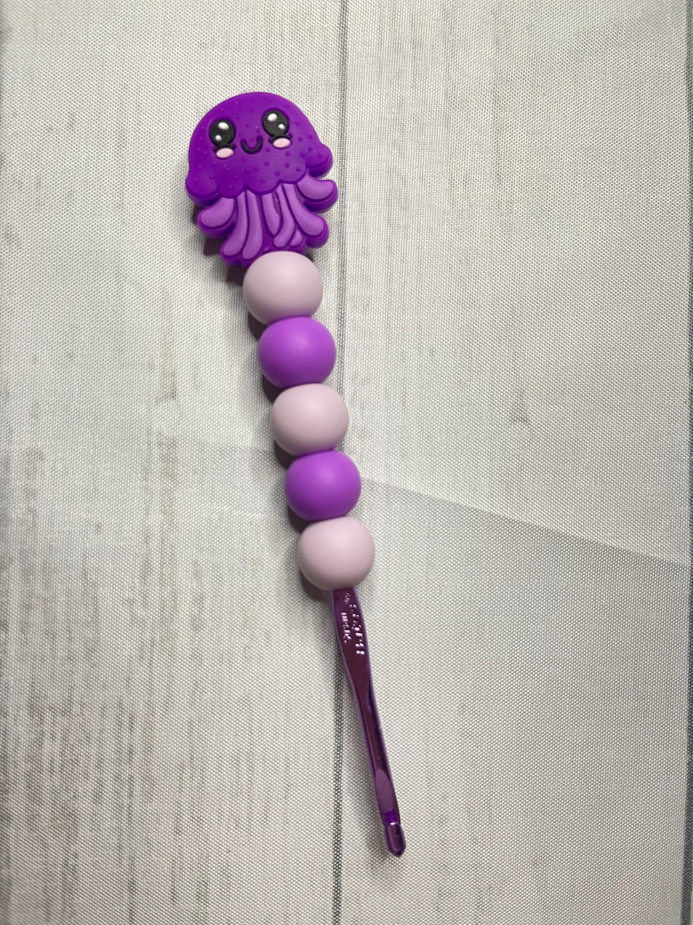 Purple Jellyfish Ergonomic Crochet Hook