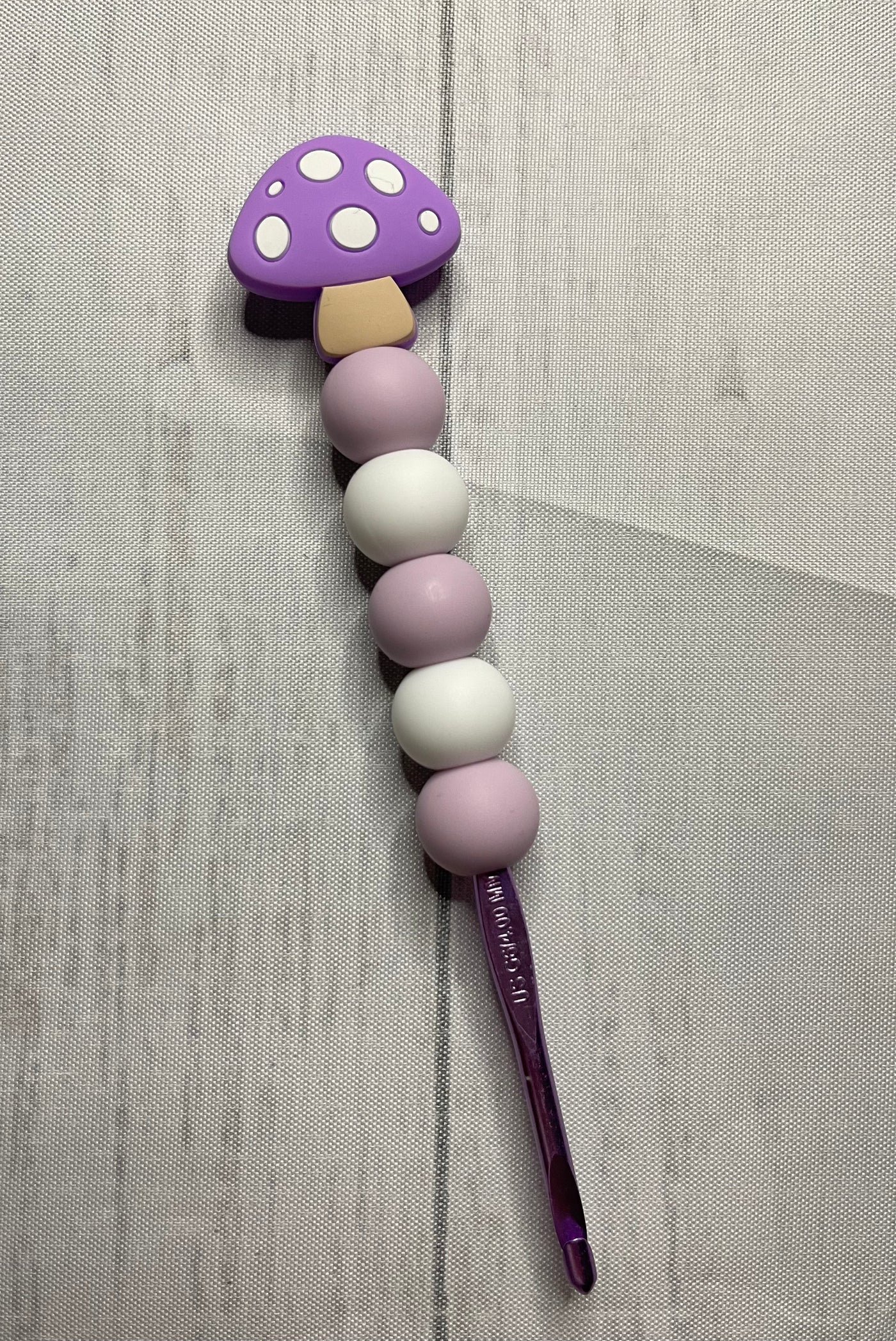 Purple Mushroom Ergonomic Crochet Hook