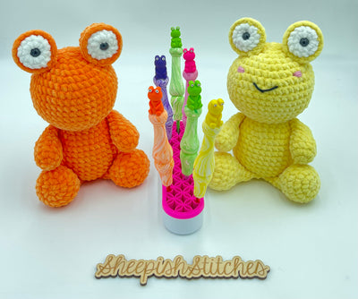Frankie the Frog Crochet Pattern by Sheepish Stitches | Amigurumi Frog Crochet Pattern