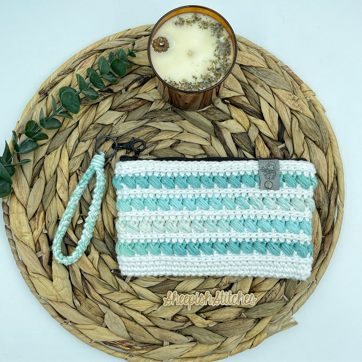 Mountain Ridge Wristlet Crochet Pattern by Sheepish Stitches