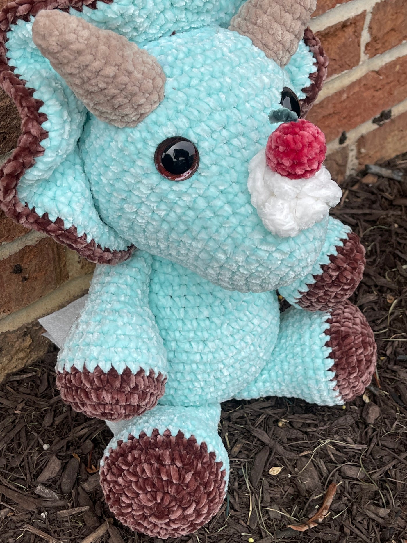 Mint Chocolate Chip Ice Cream Triceratops Dino
