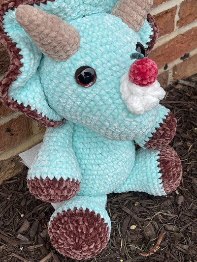 Mint Chocolate Chip Ice Cream Triceratops Dino