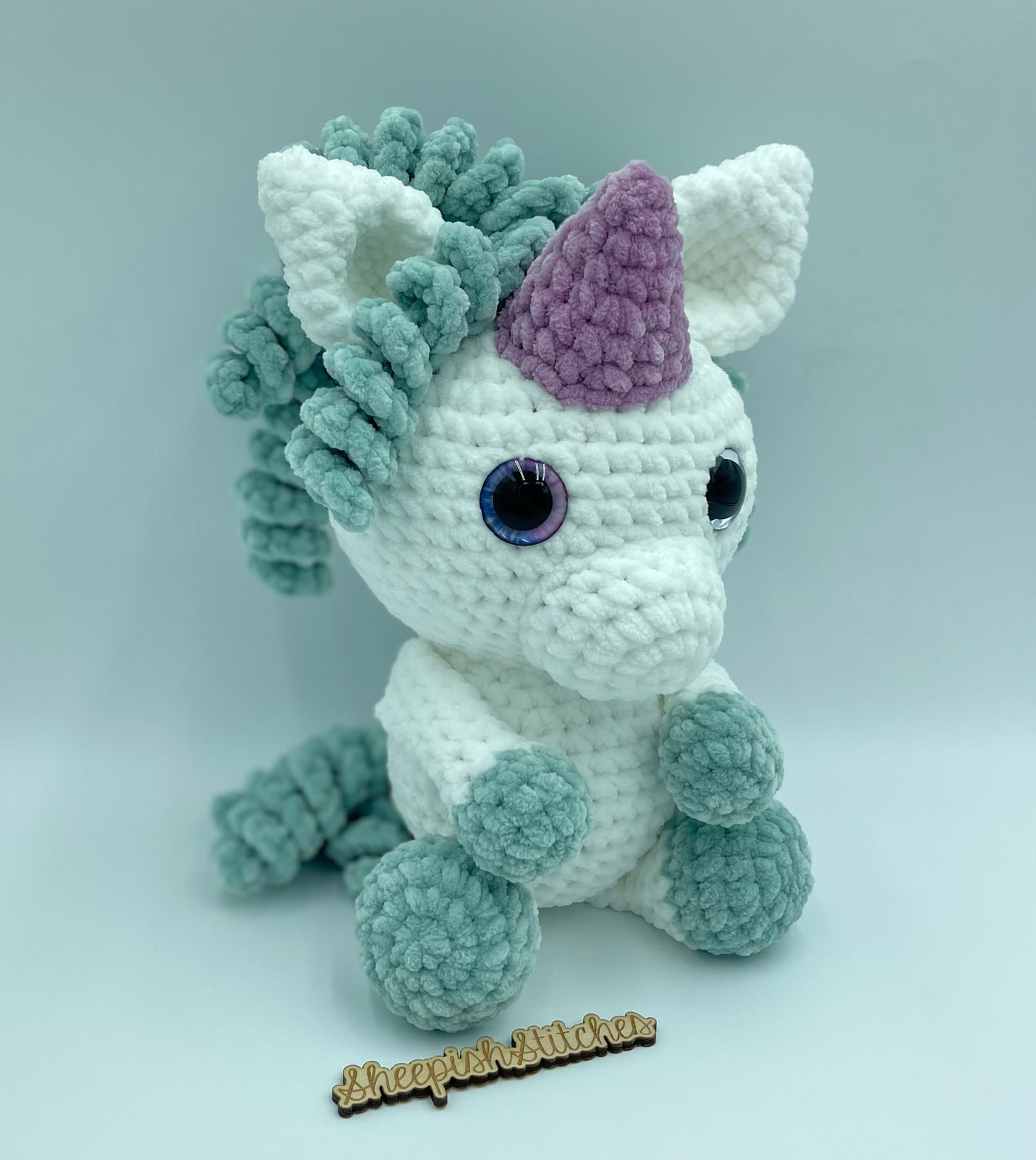 Unicorn - hand crocheted amigurumi unicorn by Sheepish Stitches