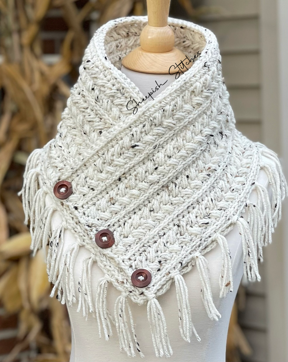 Winter Braid Cowl Crochet Pattern by Sheepish Stitches