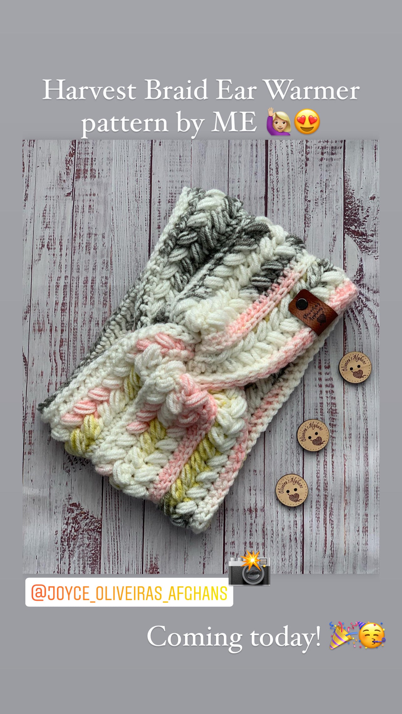 Harvest Braid Ear Warmer Crochet Pattern by Sheepish Stitches