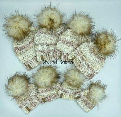 Braided Frost Beanie Crochet Pattern by Sheepish Stitches